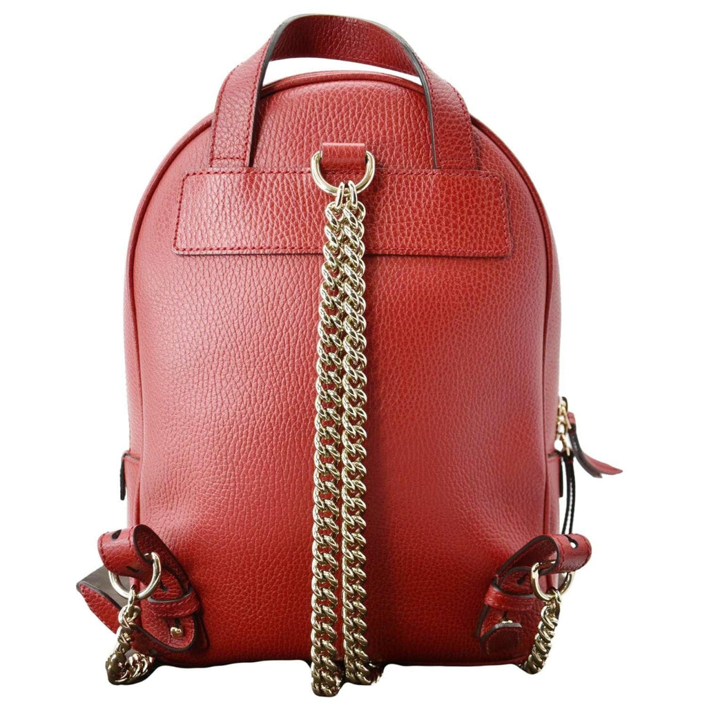 Gucci Red/Navy Calfskin Soho Backpack – thankunext.us