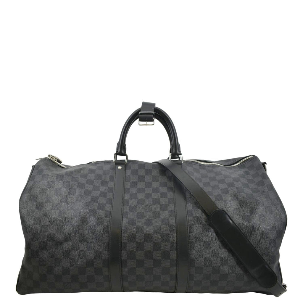 Louis Vuitton Vintage - Damier Graphite Keepall Bandouliere 55 Bag - Black  Gray - Leather Handbag - Luxury High Quality - Avvenice