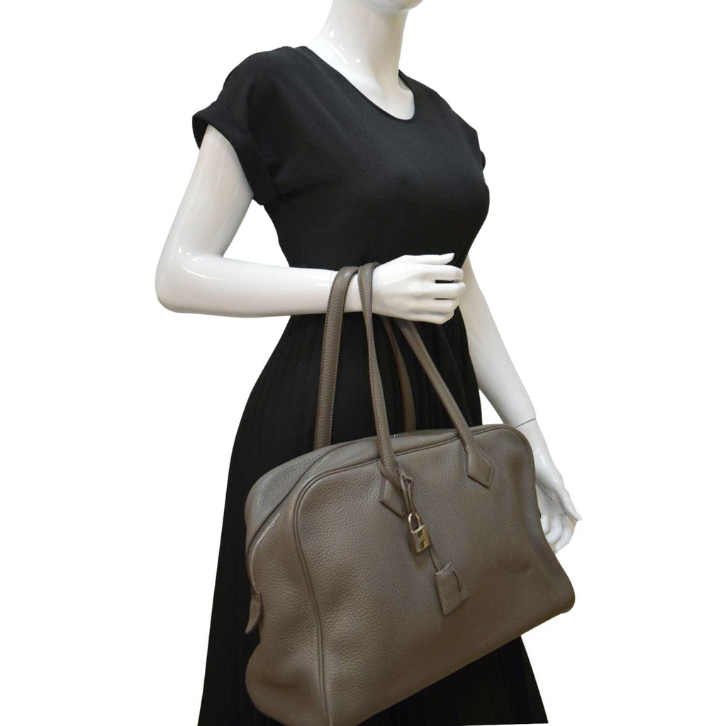Hermes Victoria II Travel Bag Clemence 50 - ShopStyle