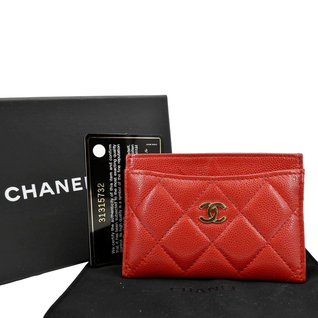 Chanel Yellow Caviar Card Case Wallet — kca design
