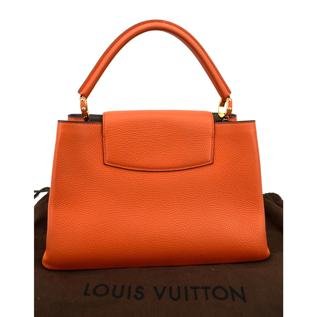 Capucines leather wallet Louis Vuitton Orange in Leather - 35075273