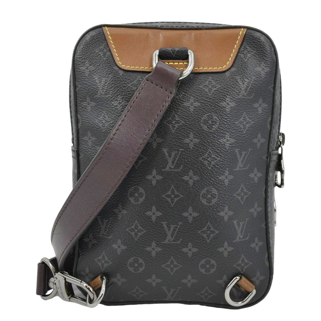 Louis Vuitton e Sling Bag Patchwork Monogram Eclipse and Leather  Black 7412558