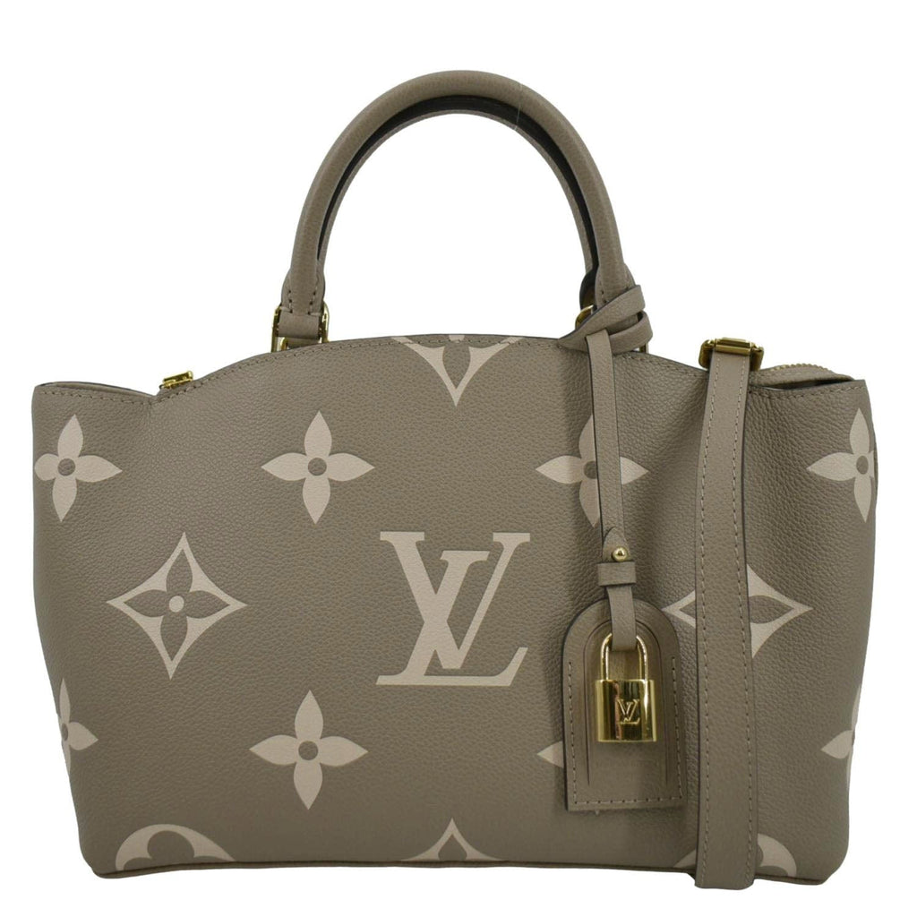 Louis+Vuitton+Petit+Palais+Crossbody+Black%2FBeige+Leather for