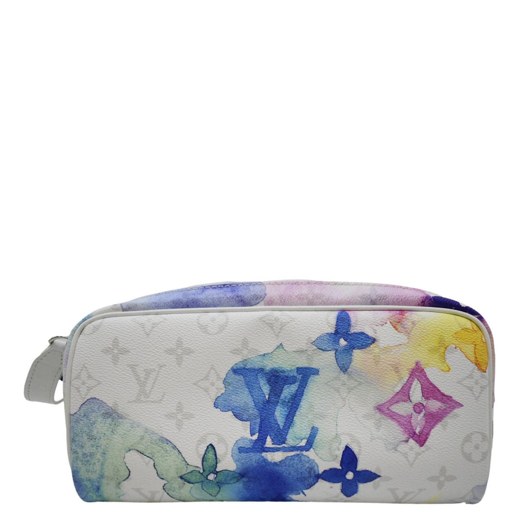 LV Watercolor Dopp Kit Monogram Toilet Pouch Multicolor