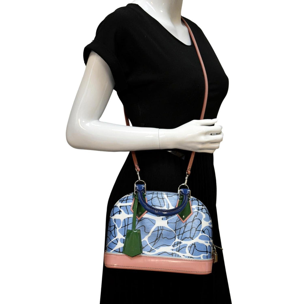 Louis Vuitton Alma Limited Edition Aqua Handbag