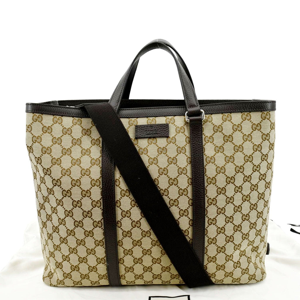 GUCCI Borsa Donna Large GG Canvas Tote Bag Beige 449169