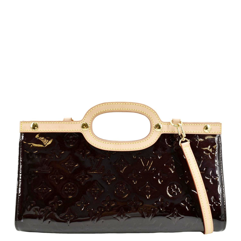 Roxbury patent leather handbag Louis Vuitton Burgundy in Patent