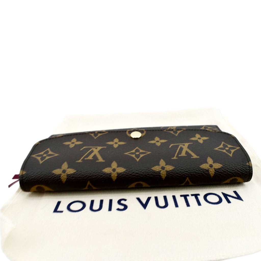 Louis Vuitton Emilie Portafoglio Monogram Canvas (Fucsia), Portafoglio  grande : : Moda