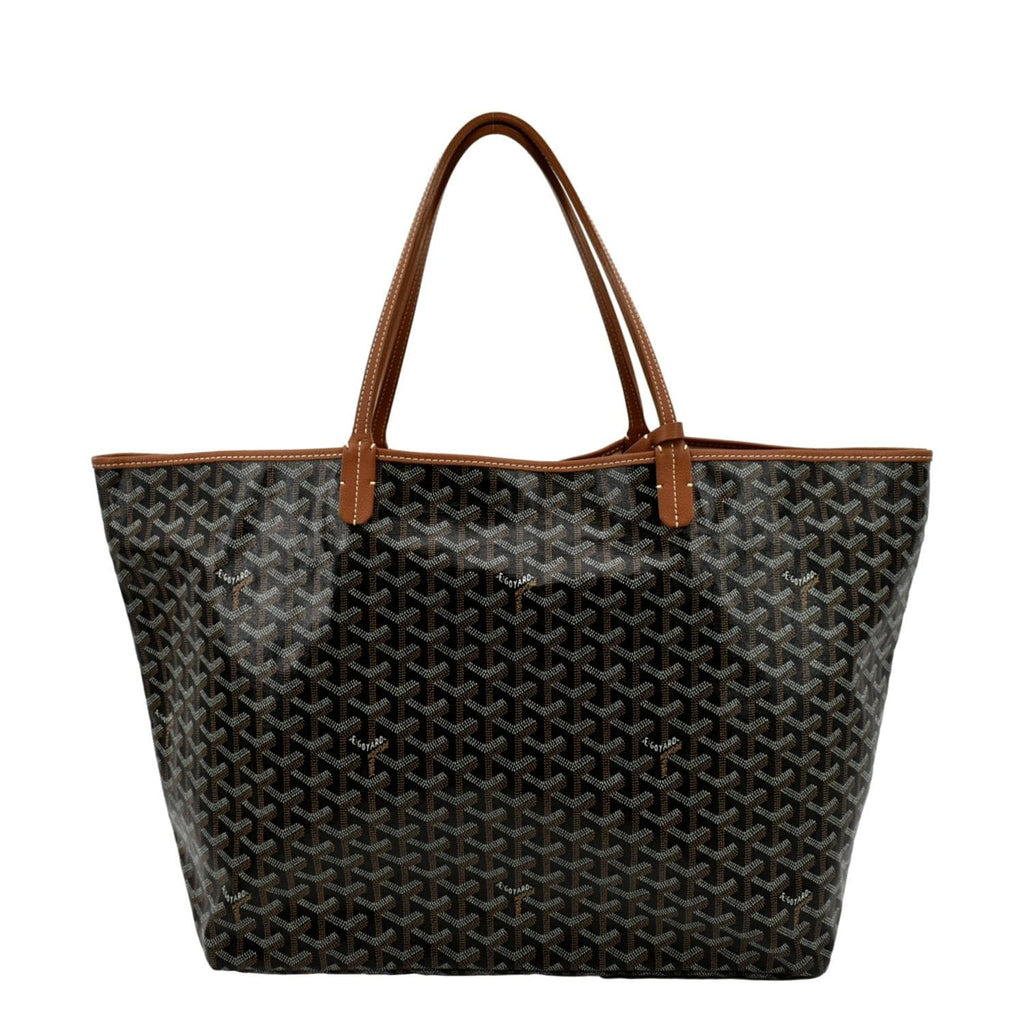 Goyard Saint Louis Tote GM Black/Natural in Canvas/Calfskin with  Palladium-tone - US