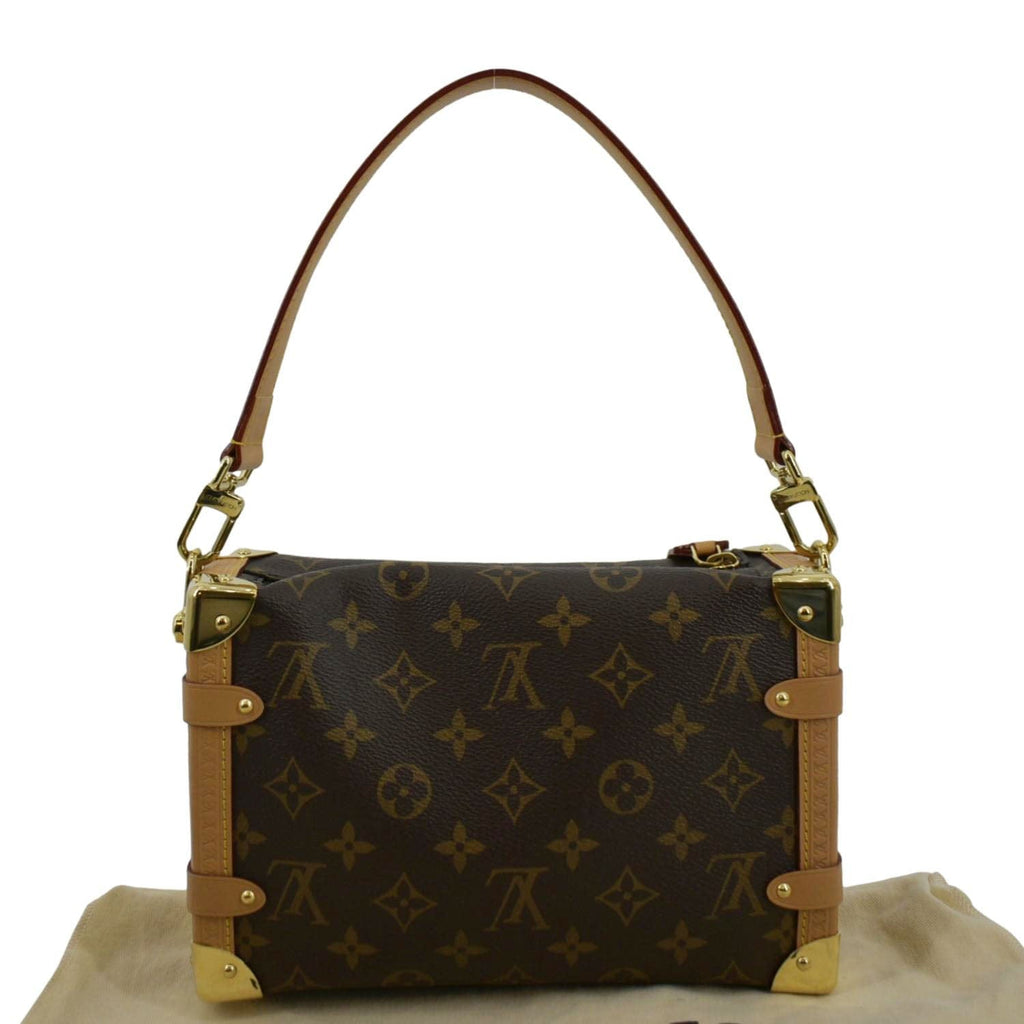 Louis Vuitton Side Trunk Blue in Monoglam Coated Canvas with Gold-tone - US