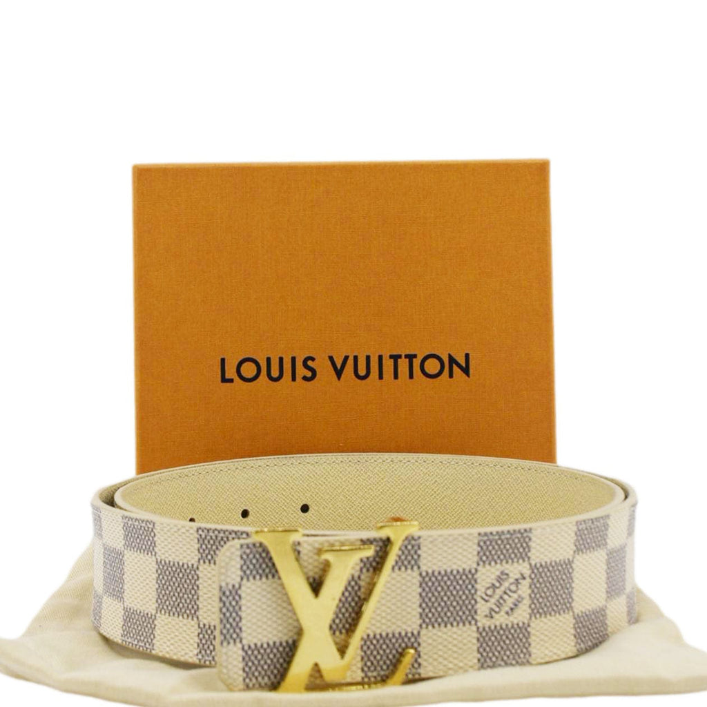 Louis vuitton belt white and gold hotsell