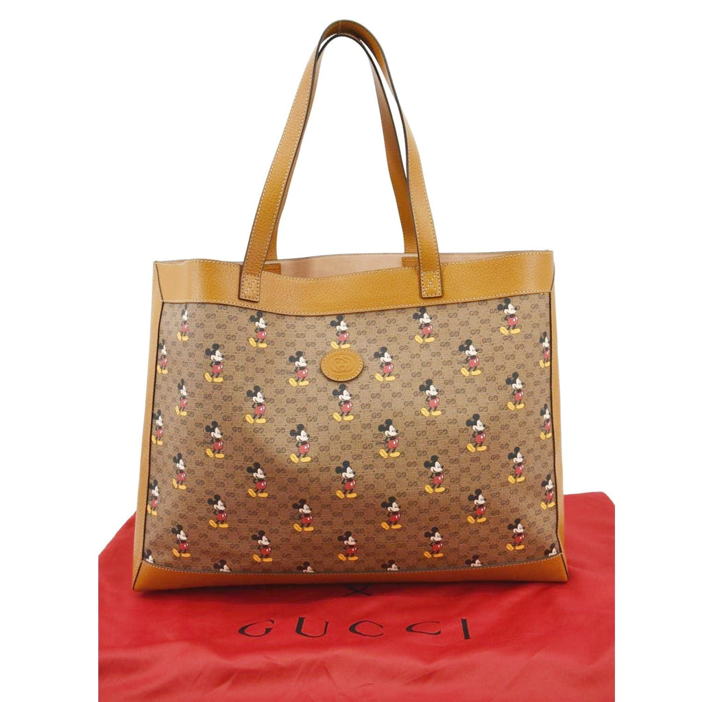 Gucci Gucci Tote Bag Mini Gg Supreme 547947 Disney Mickey Pvc