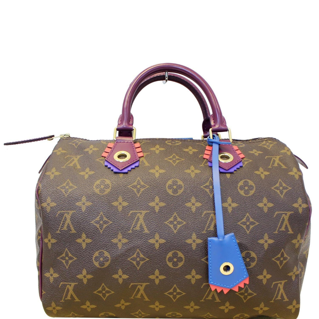 LOUIS VUITTON Monogram Totem Speedy 30 Magenta | FASHIONPHILE