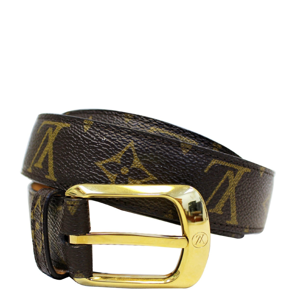 Louis Vuitton Saintur Ellipse belt belt Monogram Brown Women