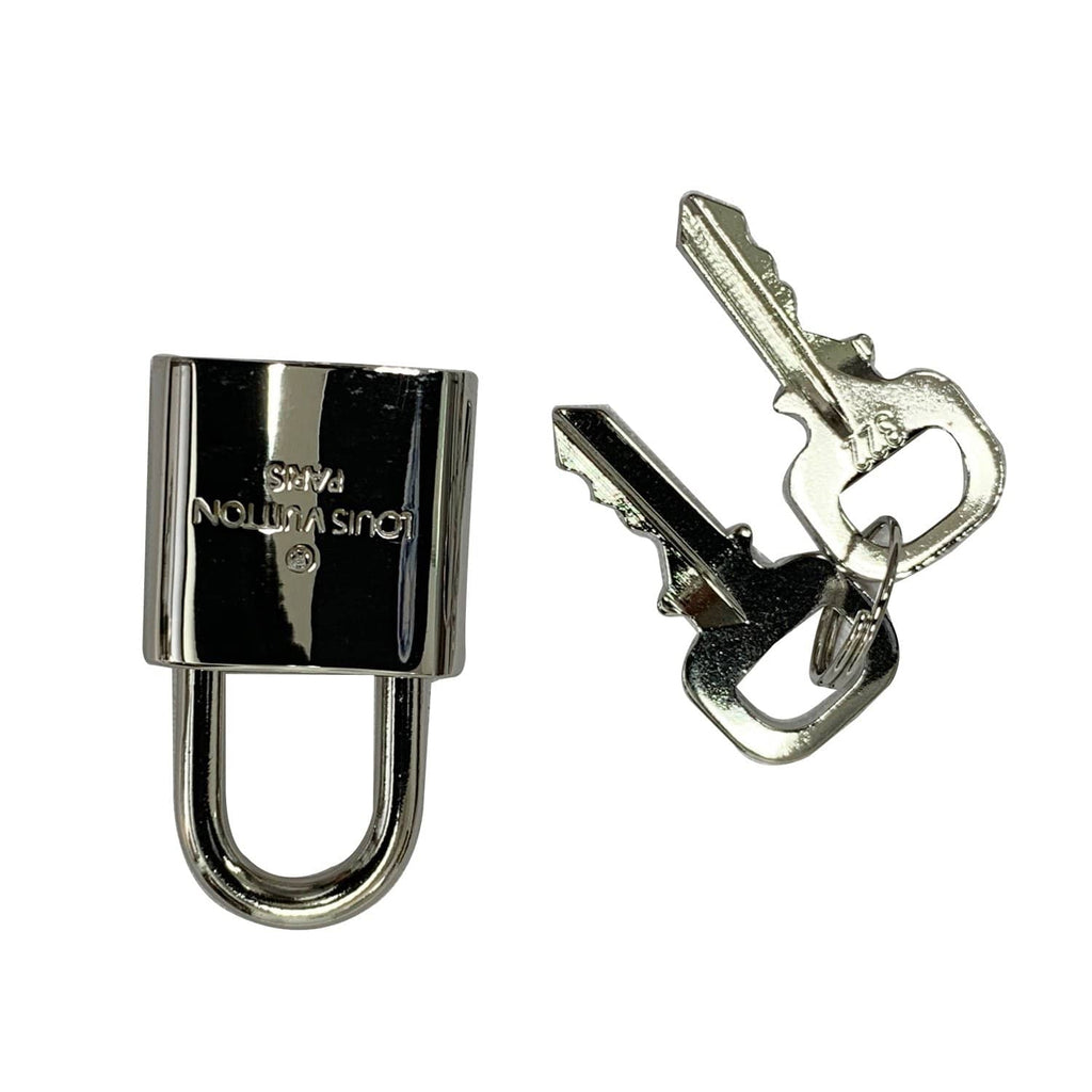 Louis Vuitton Padlock & 1 Key Gold Bag Charm Number 215