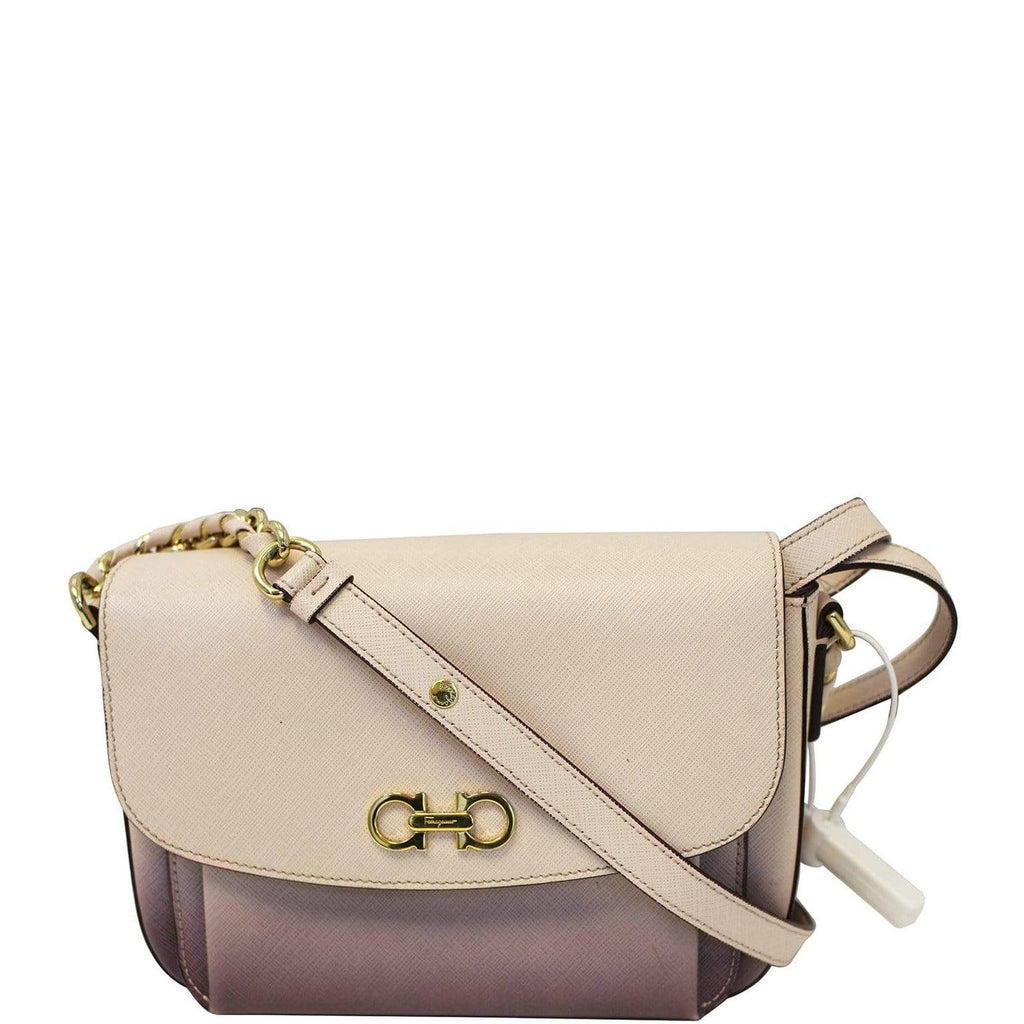 Salvatore Ferragamo Sandrine Gancio Logo Crossbody Flap Bag