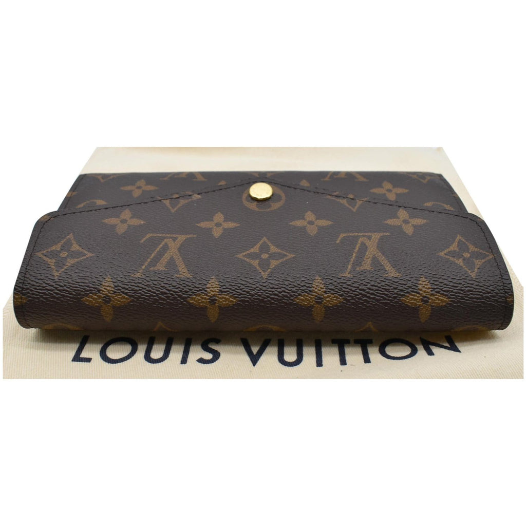Sarah leather wallet Louis Vuitton Brown in Leather - 34342760