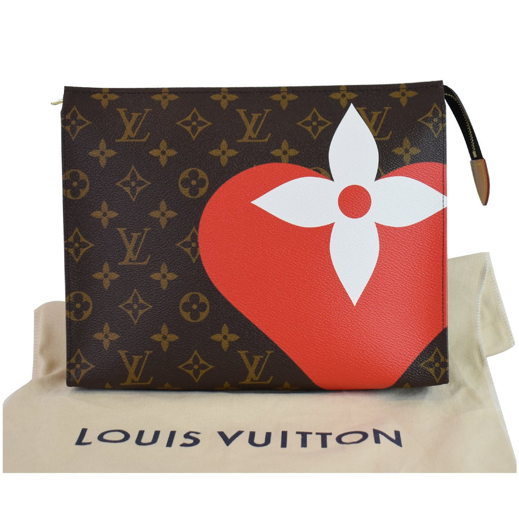 LOUIS VUITTON Game On Toiletry 26 Monogram Canvas Pouch Brown