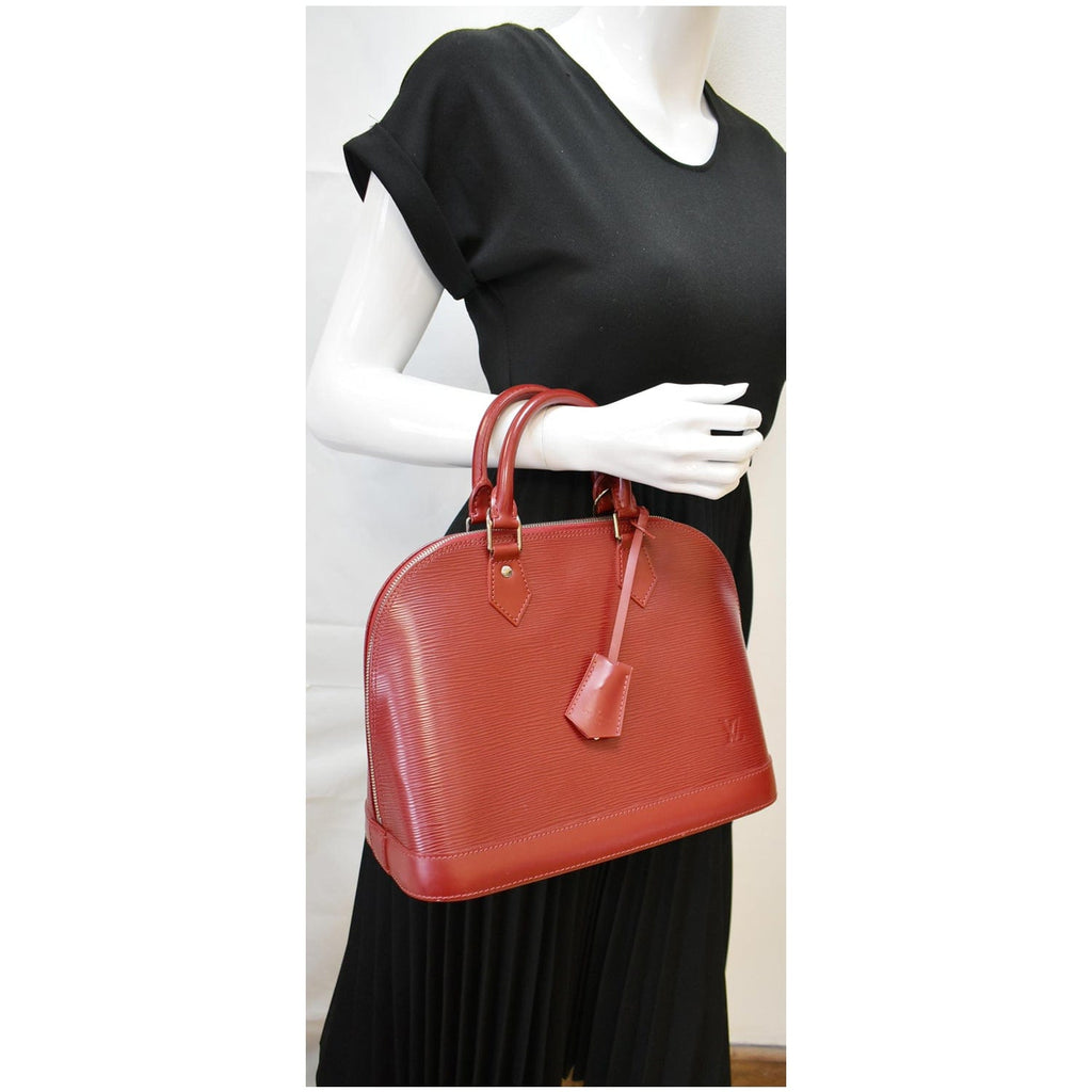 LOUIS VUITTON Marly MM Epi Leather Shoulder Bag Red - Hot Deals