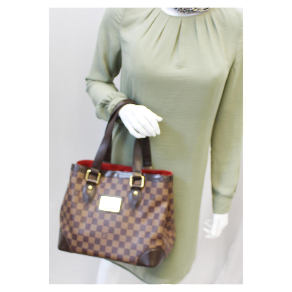Brown Louis Vuitton Damier Ebene Hampstead PM Handbag – Designer