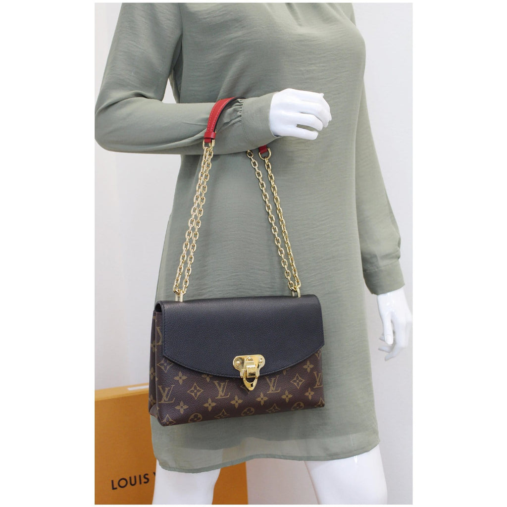 Louis Vuitton Saint Placide Shoulder Bag in Black and Brown Leather and  Canvas Cloth ref.970512 - Joli Closet