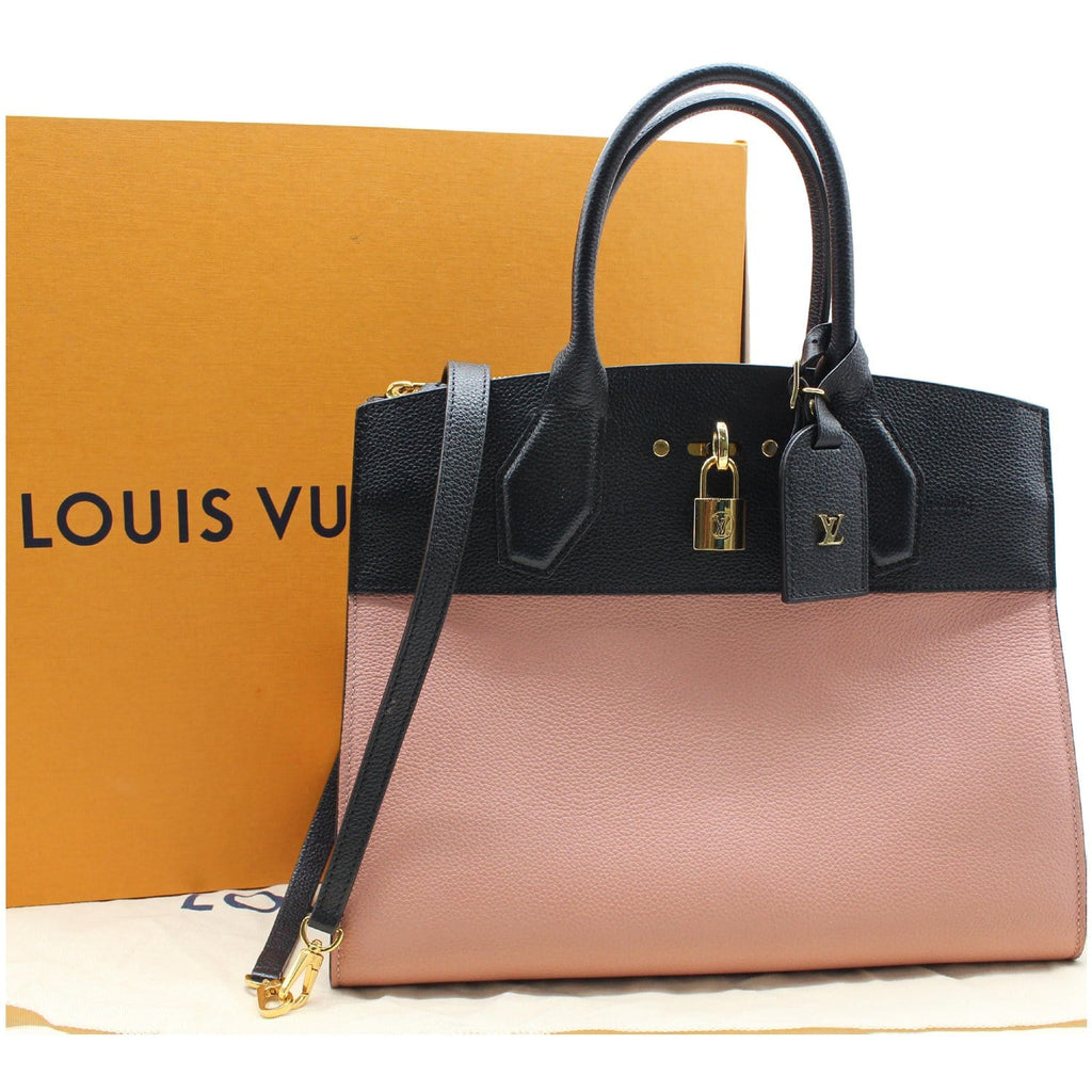 Louis Vuitton City Steamer Handbag Tribal Print Leather MM
