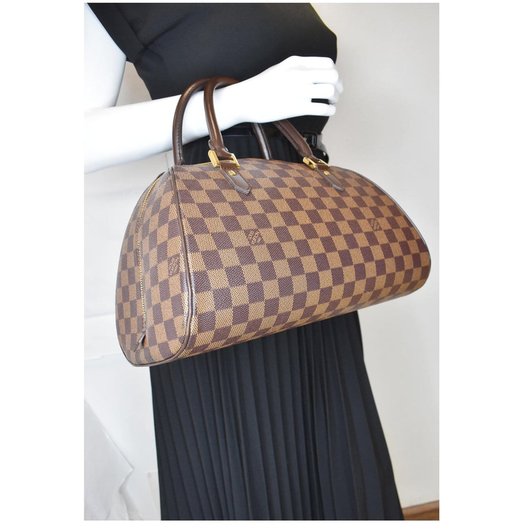 Ribera leather handbag Louis Vuitton Brown in Leather - 38825694