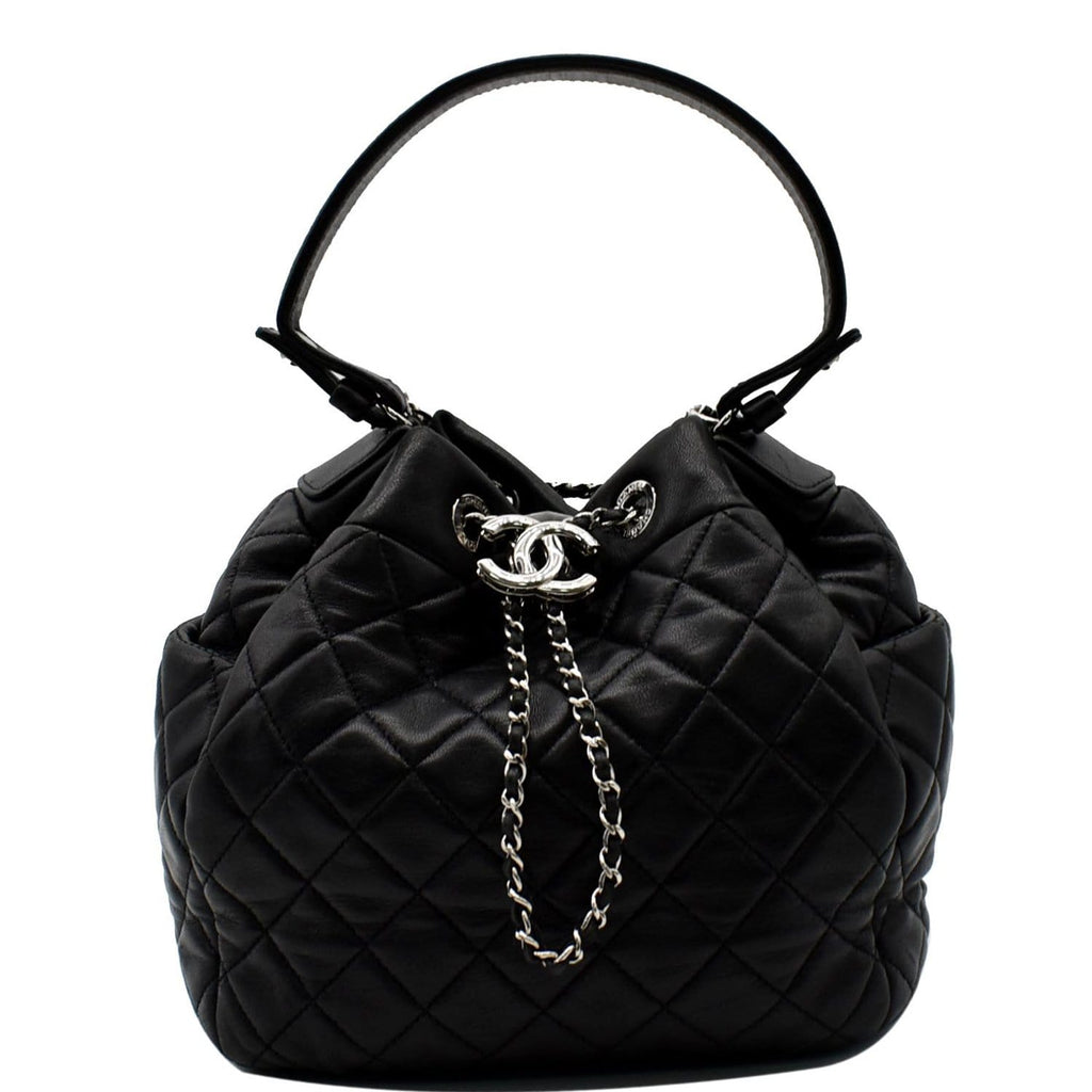 Chanel lambskin 2025 bucket bag