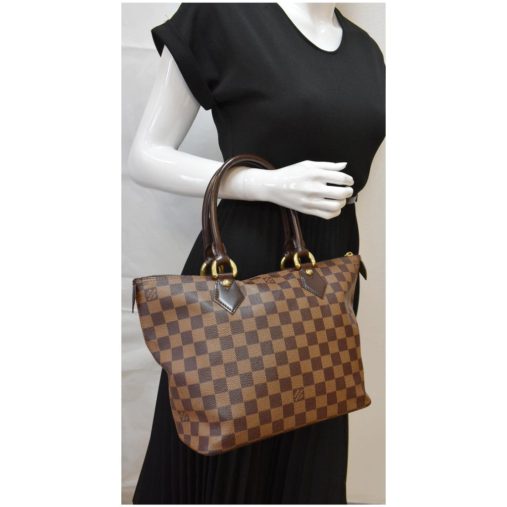 Louis Vuitton Brown Damier Ebene Saleya PM Cloth ref.944606 - Joli Closet