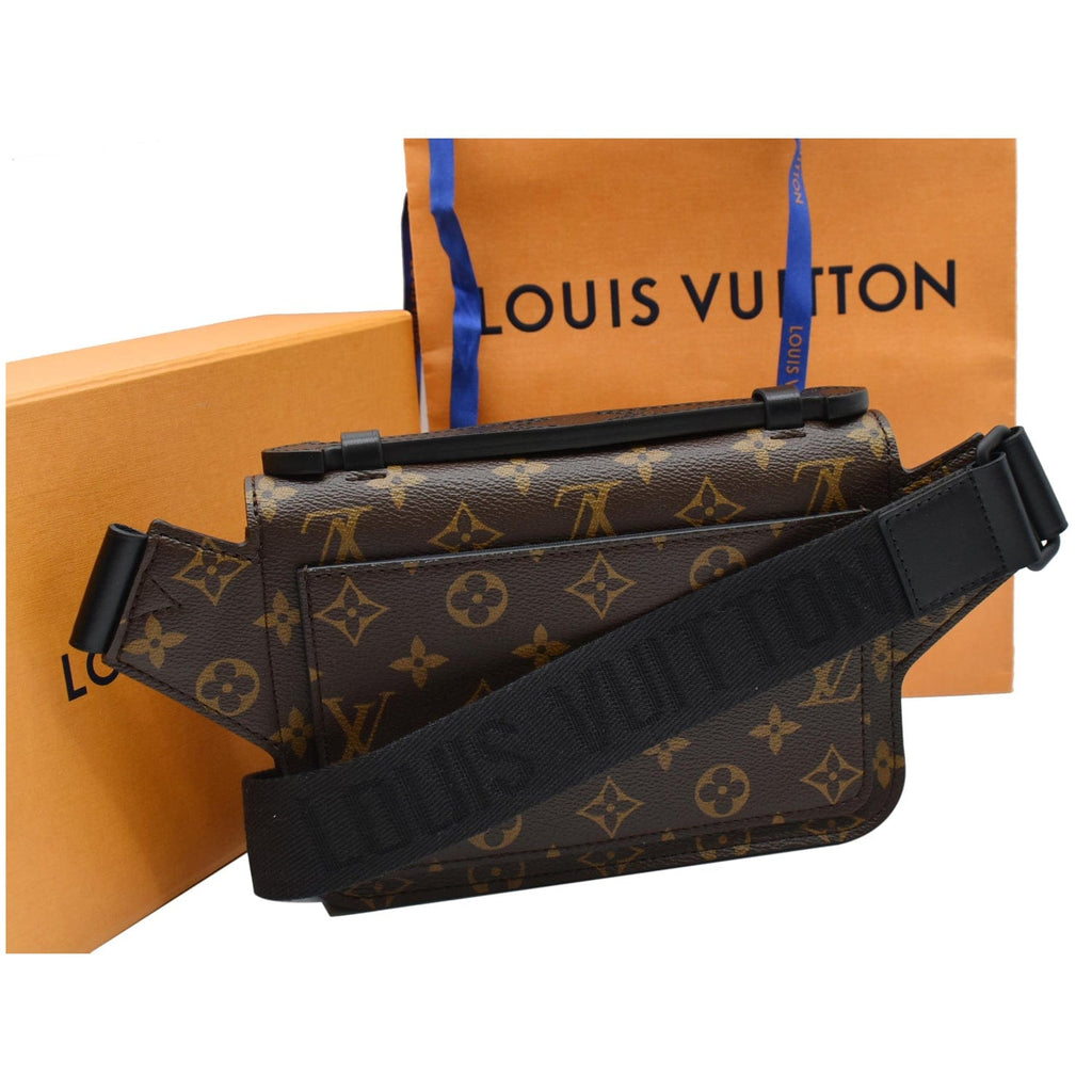 Louis Vuitton 2021 Monogram Macassar S Lock A4 Pouch - Brown