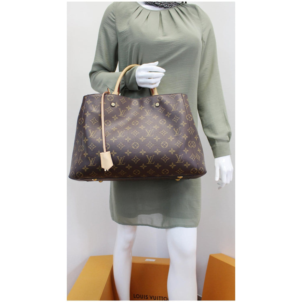 Louis Vuitton Sac Montaigne GM Monogram Brown Cloth ref.225283 - Joli Closet