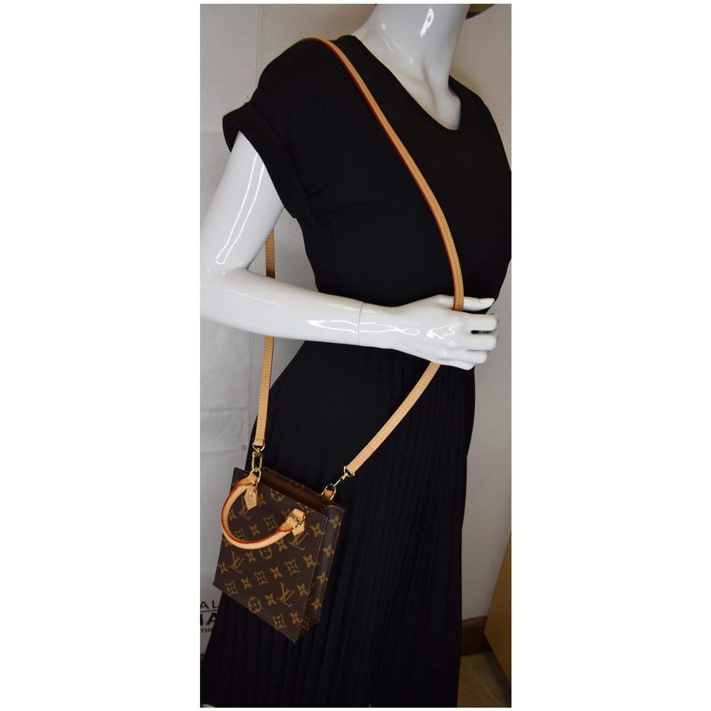 Shop Louis Vuitton PETIT SAC PLAT Monogram Unisex Canvas Street Style Bag  in Bag A4 2WAY 3WAY (M46452) by CATSUSELECT
