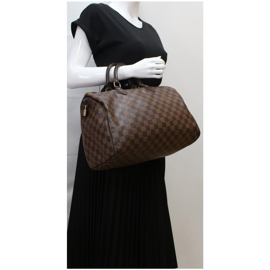 Louis Vuitton Damier Ebene Speedy 35 Bag For Sale at 1stDibs