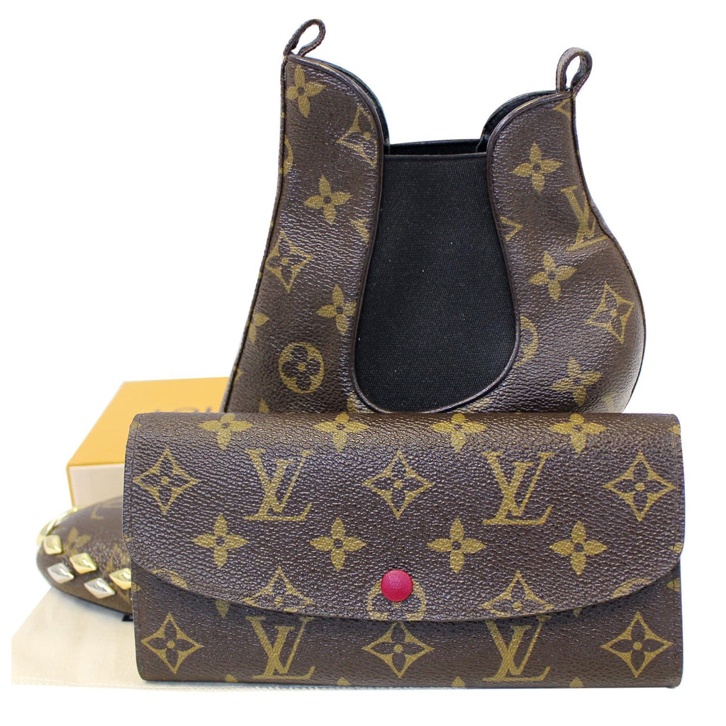 Louis Vuitton Women's Navy & Red Monogram Empreinte Emilie Wallet M63918 –  Luxuria & Co.