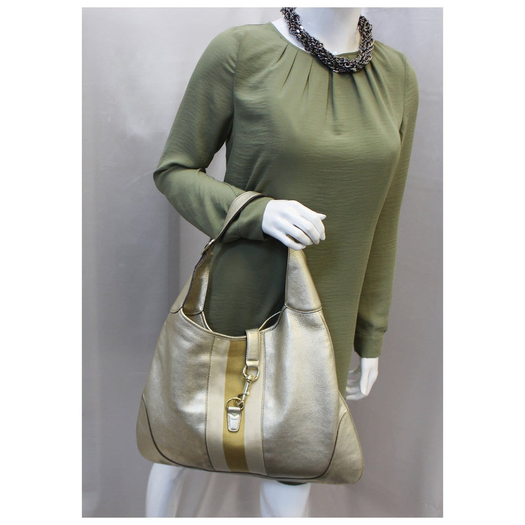 Gucci Jackie O Bouvier Hobo - Red Shoulder Bags, Handbags - GUC1361690