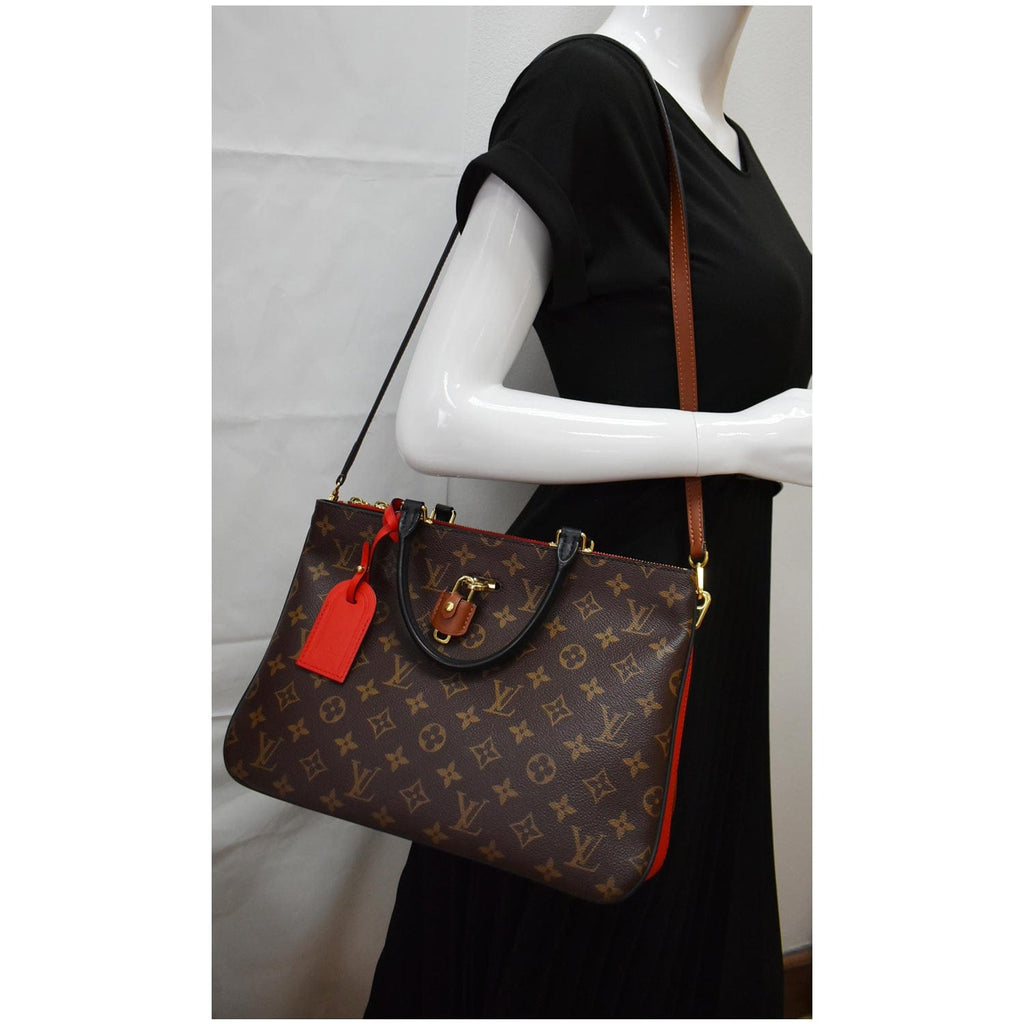 Louis Vuitton Millefeuille Handbag Monogram Canvas and Leather Red