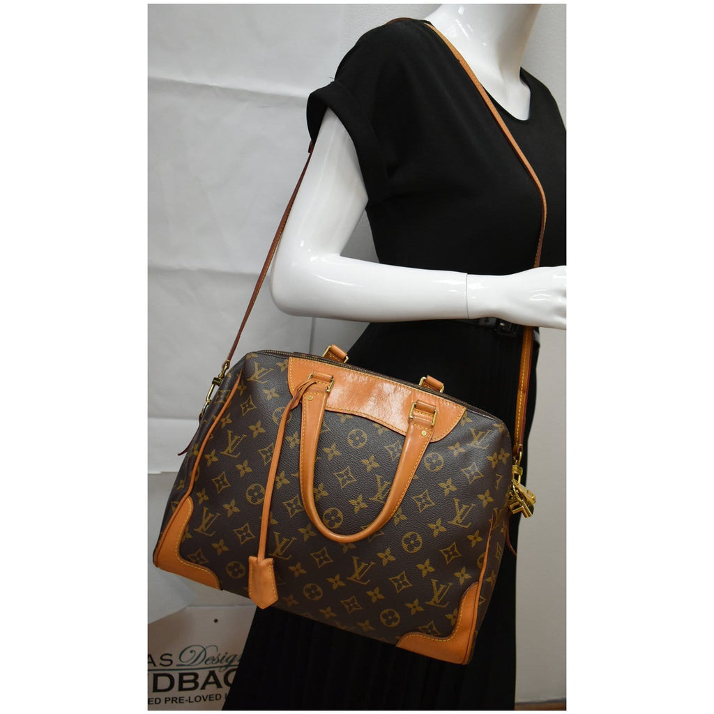 Retiro handbag Louis Vuitton Brown in Cotton - 30318819