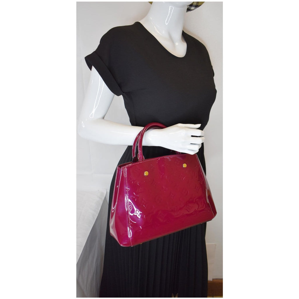Louis Vuitton Monogram Vernis Montaigne BB - Red Handle Bags, Handbags -  LOU623810