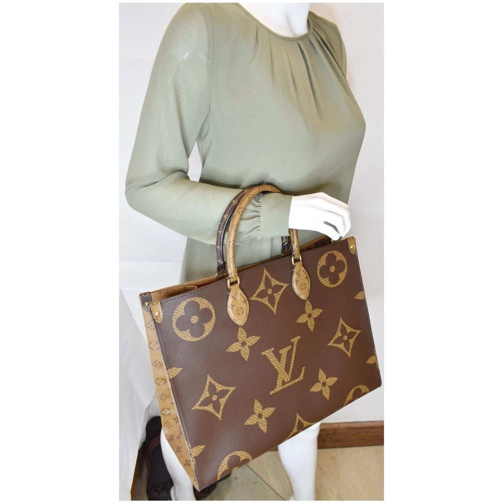 Louis Vuitton Giant Reverse Monogram Onthego Handbag