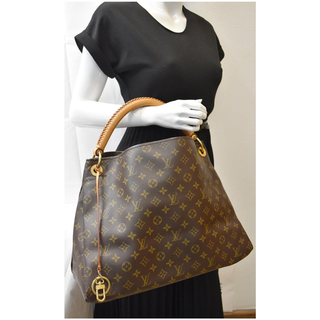 Artsy handbag Louis Vuitton Brown in Cotton - 38894614