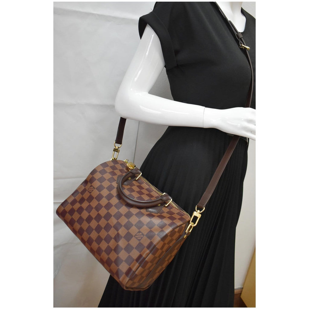 Louis Vuitton Damier Ebene Speedy Bandouliere 25 - Brown Handle Bags,  Handbags - LOU749225