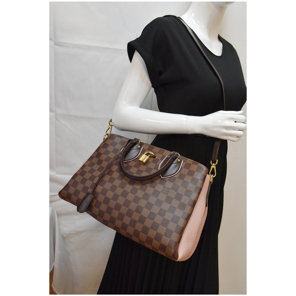 Louis Vuitton Damier Ebene Canvas & Magnolia Leather Normandy Wallet, myGemma, IT