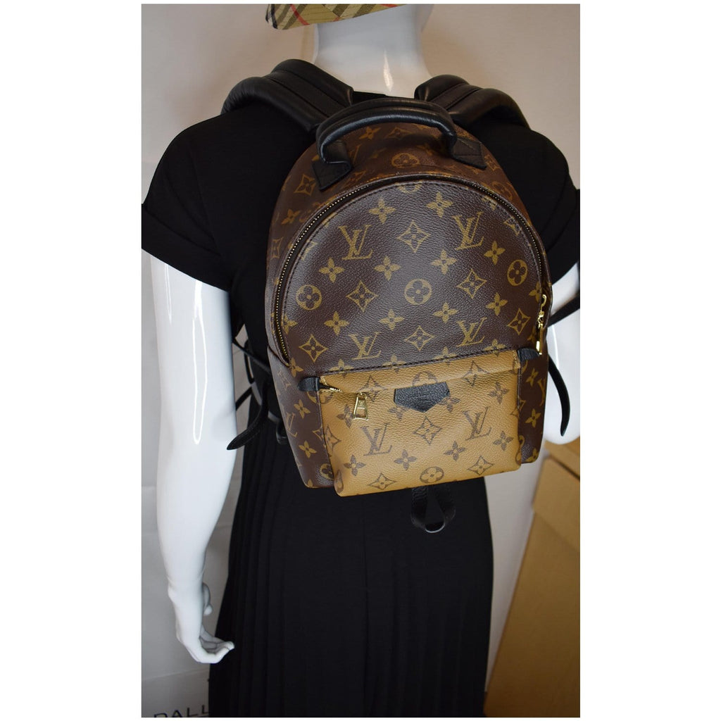 Louis Vuitton Palm springs PM backpack rug sack monogram Brown
