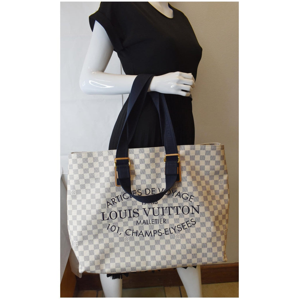 Bolsa Damier Azur Beach Cabas PM - Brecho Andrea Venturo