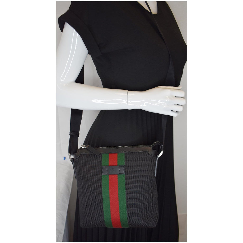 GUCCI Techno Canvas Messenger Bag - Madame N Luxury
