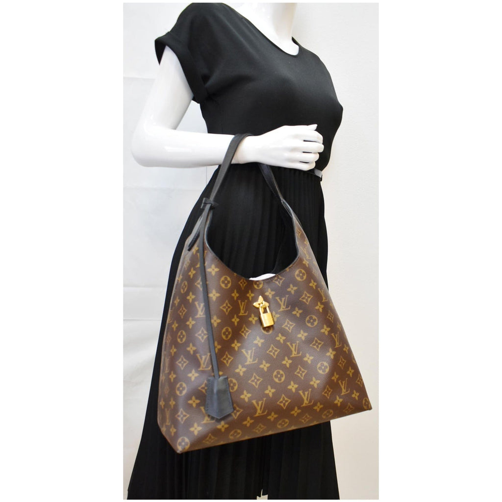 Louis Vuitton Flower Hobo Black Dark brown Cloth ref.121338 - Joli Closet