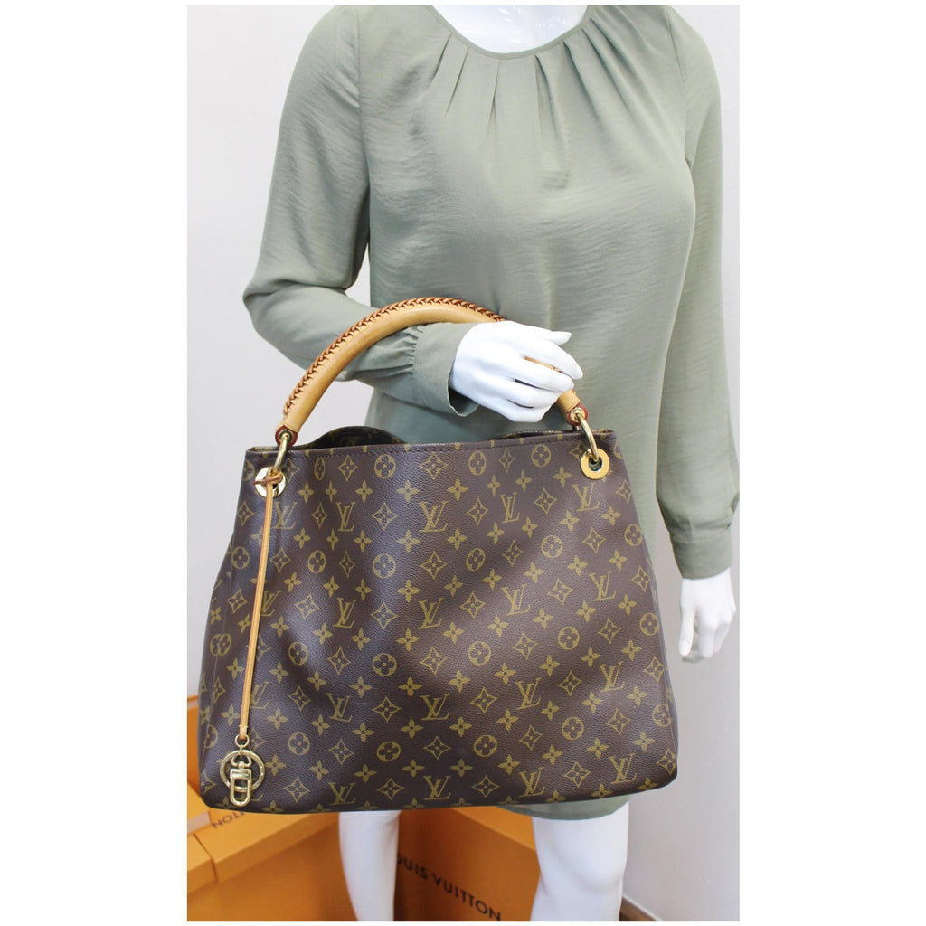 Artsy leather handbag Louis Vuitton Brown in Leather - 26095191