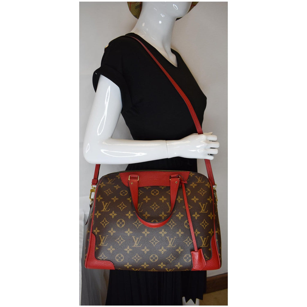 LOUIS VUITTON Retiro NM Monogram Canvas 2Way Shoulder Bag Black