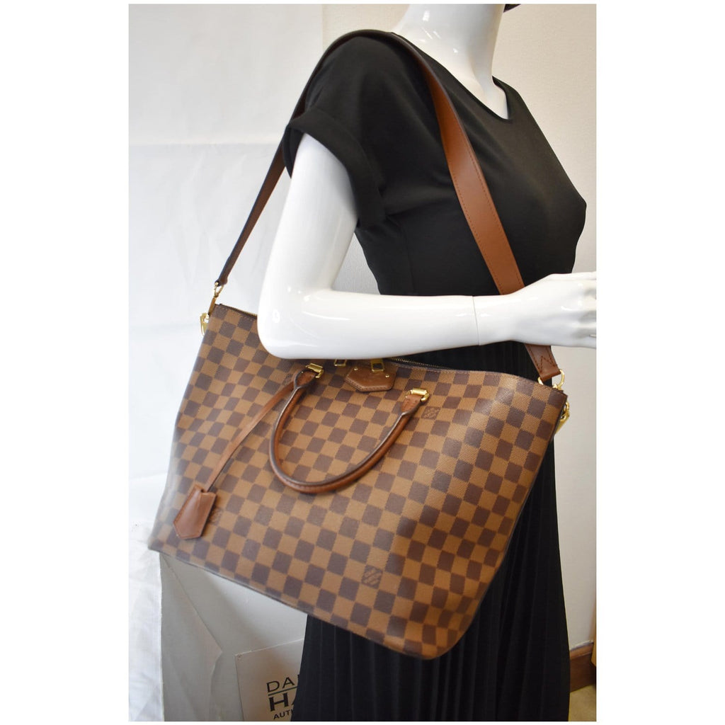 Belmont leather handbag Louis Vuitton Brown in Leather - 32671544