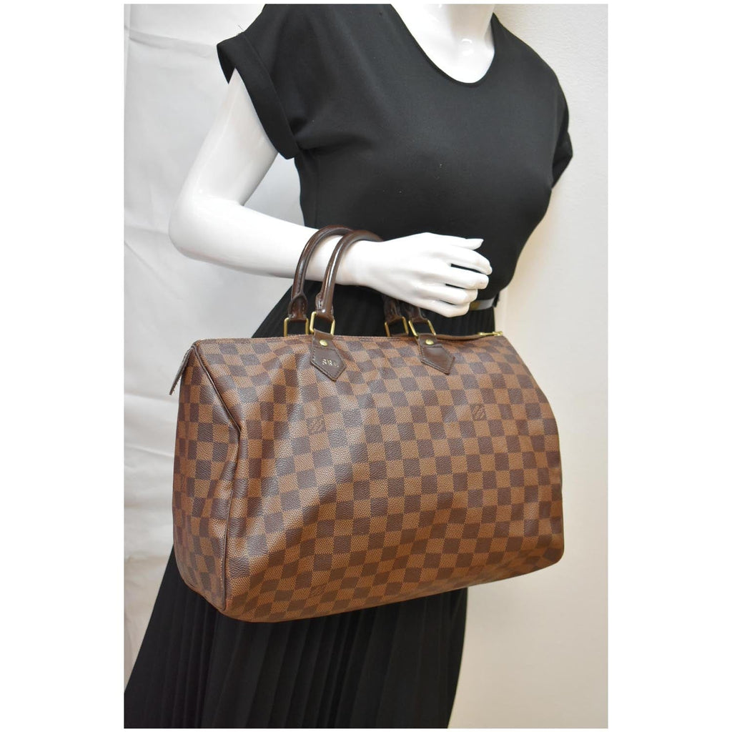 Louis Vuitton Speedy Damier Ebene 35 Brown - US